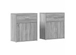 Syfax™ Credenze 2 Pz Grigio Sonoma 60X31X70 Cm In Legno Multistrato