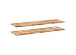 Syfax™ Mensole Da Parete 2 Pz 140X40X2 Cm Legno Acacia Rifinito A Olio