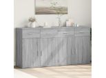 Syfax™ Credenze 2 Pz Grigio Sonoma 79X38X80 Cm In Legno Multistrato