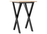 Syfax™ Tavolo Da Pranzo Telaio A X 50X50X75 Cm Legno Pino E Acciaio