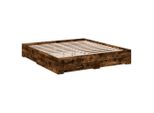 Syfax™ Giroletto Con Cassetti Rovere Fumo 180X200 Cm Legno Multistrato