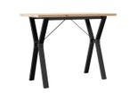 Syfax™ Tavolo Da Pranzo Telaio A Y 100X50X75,5 Cm Legno Pino E Acciaio