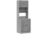 Syfax™ Mobile Da Cucina Grigio Sonoma 60X50X180Cm In Legno Multistrato