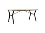Syfax™ Tavolo Da Pranzo Telaio A Y 180X90X75,5 Cm Legno Pino E Acciaio