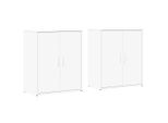 Syfax™ Credenze 2 Pz Bianche 60X31X70 Cm In Legno Multistrato