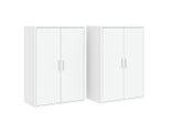 Syfax™ Credenze 2 Pz Bianche 60X31X84 Cm In Legno Multistrato