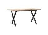 Syfax™ Tavolino Salotto Telaio A X 90X40X45,5 Cm Legno Pino E Acciaio