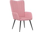 Syfax™ Sedia Relax Rosa In Velluto