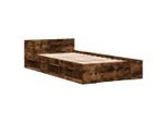 Syfax™ Giroletto Con Cassetto Rovere Fumo 90X200 Cm Legno Multistrato