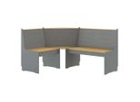 Syfax™ Panca Angolare Reine 151 Cm In Pino Marrone Ambra E Grigio