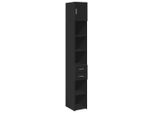 Syfax™ Mobile Sottile Nero 30X42,5X225 Cm In Truciolato