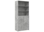 Syfax™ Credenza Grigio Cemento 80X42,5X185 Cm In Legno Multistrato