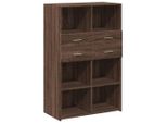 Syfax™ Credenza Rovere Marrone 80X42,5X124 Cm In Legno Multistrato
