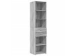 Syfax™ Credenza Grigio Sonoma 45X42,5X185 Cm In Legno Multistrato