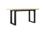 Syfax™ Tavolino Salotto Telaio A O 100X50X45,5 Cm Legno Pino E Acciaio