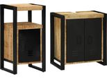 Syfax™ Set Di Mobili Per Il Bagno 2 Pcs Legno Di Mango Massello