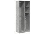 Syfax™ Armadio Grigio Cemento 80X50X200 Cm In Legno Multistrato