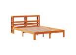 Syfax™ Giroletto Senza Materasso Marrone Cera 140X200Cm Massello Pino