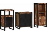 Syfax™ Set Di Mobili Per Il Bagno 3 Pcs Legno Recuperato Massello