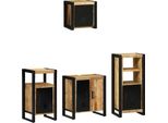 Syfax™ Set Di Mobili Per Il Bagno 4 Pcs Legno Di Mango Massello