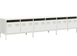Syfax™ Mobile Tv Bianco 202X39X43,5 Cm In Acciaio Laminato A Freddo