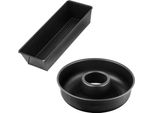 Set Di Tortiere E Savarin - Zenker - Nero Metallizzato - 30,5 X 11,5 Cm E 28 Cm