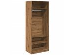 Syfax™ Armadio Rovere Artigianale 80X50X200 Cm In Legno Multistrato