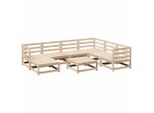Syfax™ Set Divani Da Giardino 8 Pz In Legno Massello Di Pino