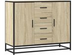 Syfax™ Credenza Rovere Sonoma 92X35X76 Cm In Legno Multistrato