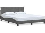 Syfax™ Giroletto Senza Materasso Hanko Grigio Scuro 160X200 Cm Tessuto