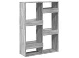 Syfax™ Libreria Grigio Sonoma 100X33X135 Cm In Legno Multistrato