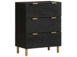 Syfax™ Credenze 2 Pz Nere 60X33X75 Cm In Legno Multistrato