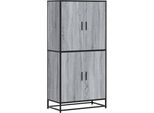 Syfax™ Credenza Grigio Sonoma 68X35X139 Cm In Truciolato