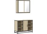 Syfax™ Set Mobili Da Bagno 2 Pz Rovere Sonoma In Legno Multistrato