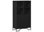 Syfax™ Credenza Nera 79,5X35,5X137,5 Cm In Truciolato