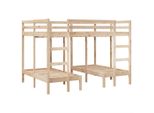 Syfax™ Giroletto Castello Triplo 140X200/70X140Cm Legno Massello Pino