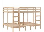 Syfax™ Giroletto Castello Triplo 160X200/80X160Cm Legno Massello Pino
