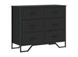 Syfax™ Cassettiera Nera 91X35,5X74,5 Cm In Truciolato