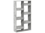 Syfax™ Libreria Grigio Cemento 100X33X175 Cm In Legno Multistrato