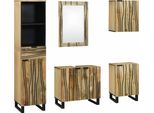 Syfax™ Set Di Mobili Per Il Bagno 5 Pcs Marrone Legno Multistrato
