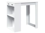 Syfax™ Tavolo Da Bar Bianco 102X70X103,5 Cm In Truciolato
