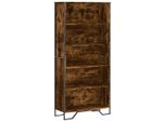 Syfax™ Libreria Rovere Fumo 80X31X169 Cm In Truciolato