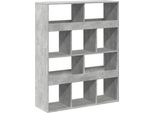 Syfax™ Libreria Grigio Cemento 100X33X125,5 Cm In Legno Multistrato