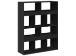 Syfax™ Libreria Nera 100X33X125,5 Cm In Legno Multistrato