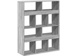 Syfax™ Libreria Grigio Sonoma 100X33X125,5 Cm In Legno Multistrato