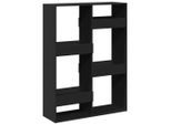 Syfax™ Libreria Nera 100X33X135 Cm In Legno Multistrato