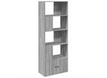 Syfax™ Libreria Grigio Sonoma 70X36X189 Cm In Legno Multistrato
