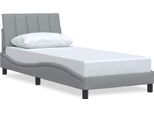 Syfax™ Giroletto Senza Materasso Hanko Grigio Chiaro 80X200 Cm Tessuto