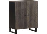 Syfax™ Credenze 3 Pz Nere 60X33X75 Cm In Legno Massello Di Mango