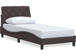 Syfax™ Giroletto Senza Materasso Marrone Scuro 90X190 Cm Tessuto